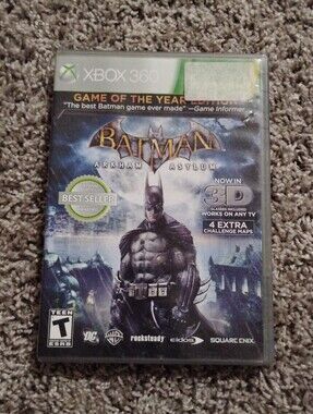 Batman: Arkham Asylum - Game of the Year Edition (Xbox 360) CIB w/ 3D Glasses